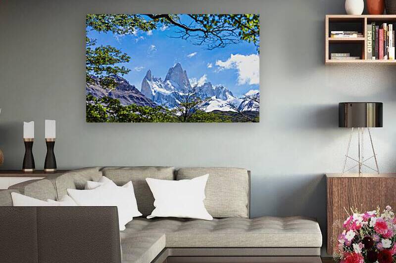 Scenic landscapes of Mount Cerro Fitz Roy in Patagonia near El C by Elijah Lovkoff