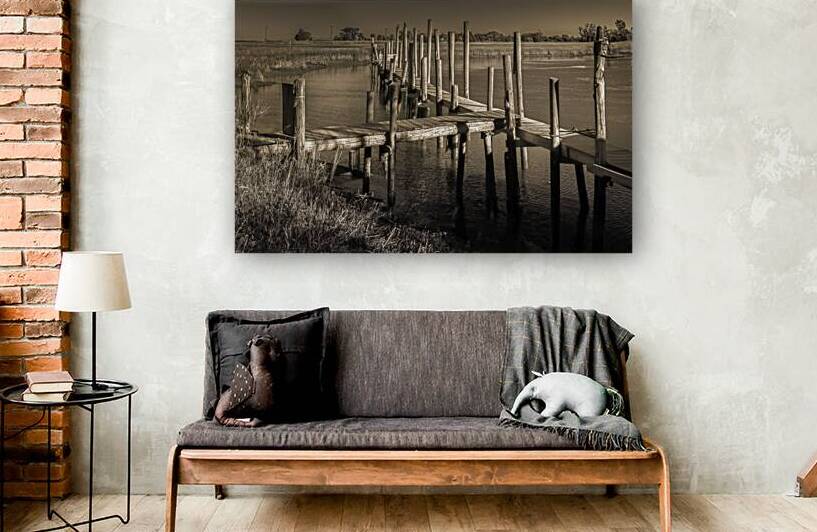 Abandoned Shrimper Dock at Sunset by Norma Brandsberg Photography