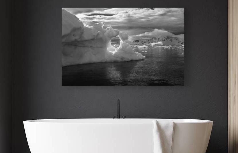 Ice Sculpture Window in Antarctica by Adel B Korkor