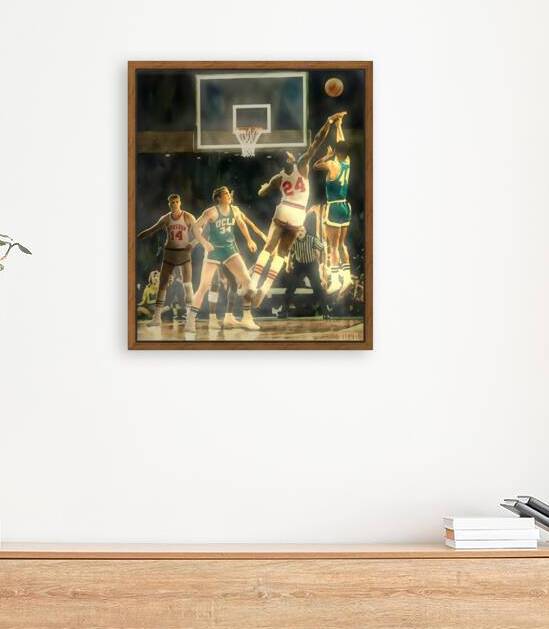 1968 Houston vs. UCLA Basketball Art by Row One Brand