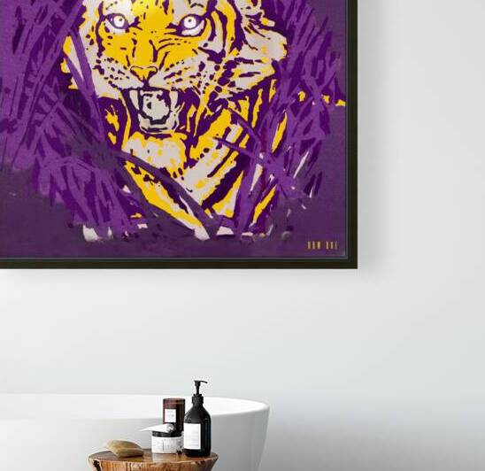 1950 LSU Tiger Art Remix by Row One Brand