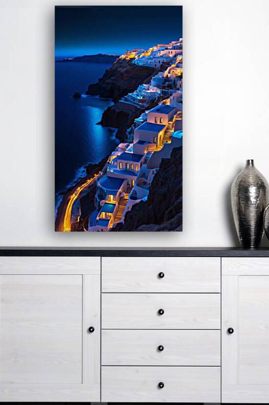 Santorini at Night 2 by The Mabazza Foundation 