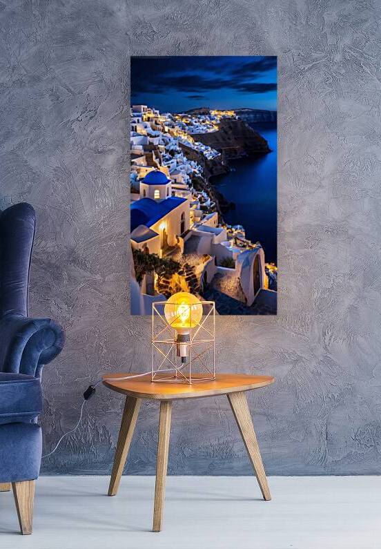 Santorini at Night 3 by The Mabazza Foundation 