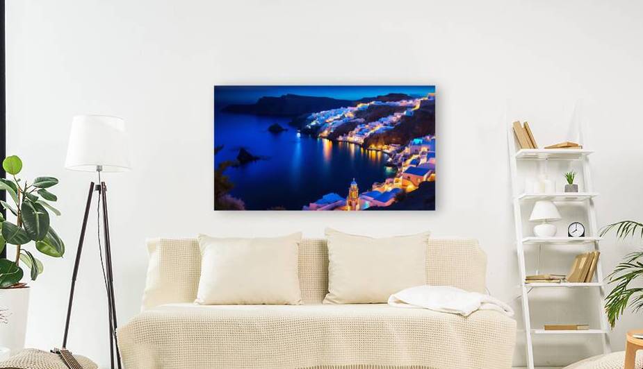 Santorini at Night 4 by The Mabazza Foundation 