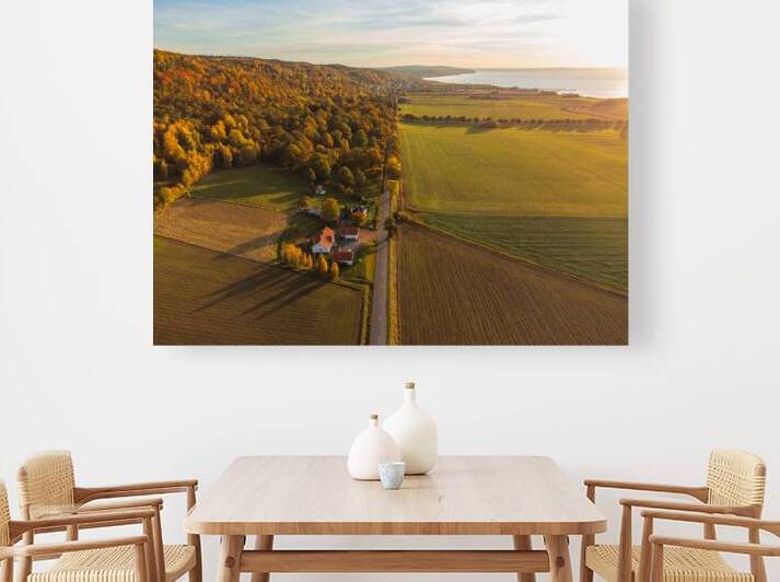 Autum colors in Sweden Road to Granna by John Nilsson