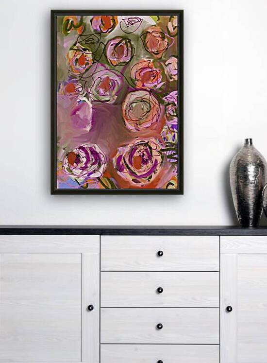 Early Morning Mist in the Rose Garden by Sarah Butcher