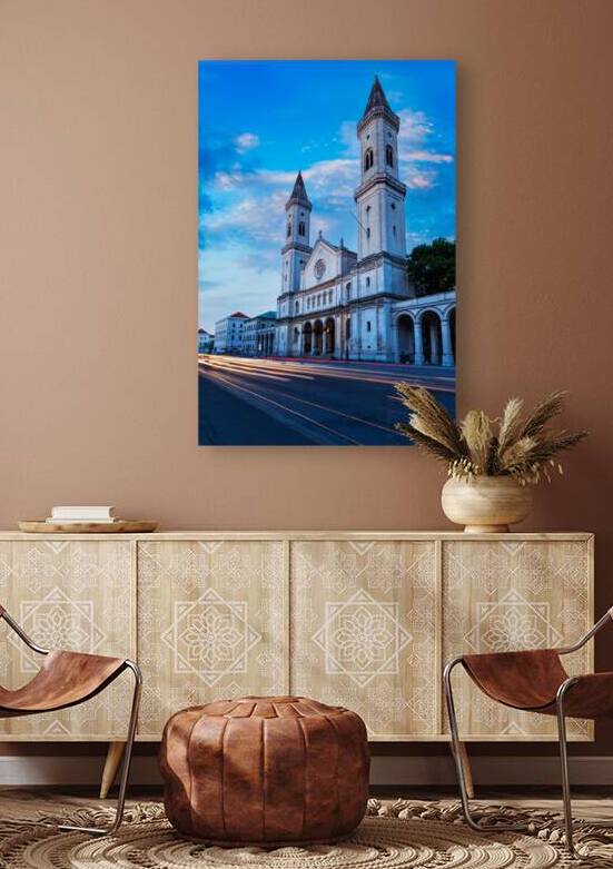 St. Ludwigs Church Ludwigskirche in the evening. Munich Bavaria Germany by Dmitry Rukhlenko