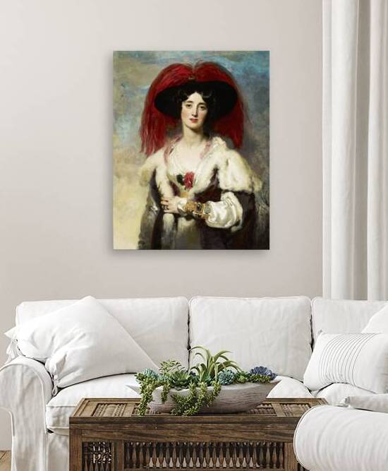 Julia Lady Peel [1827] by Sir Thomas Lawrence [1769–1830] by MyCozyFineArt