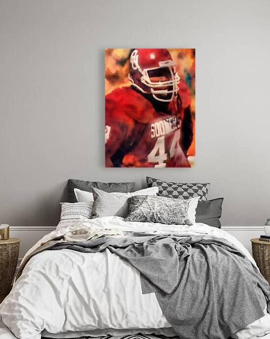 brian bosworth oklahoma football art by Row One Brand