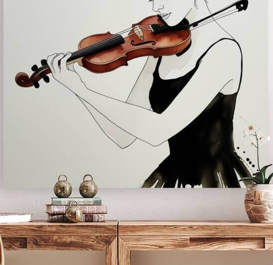 Abstract painting of a Woman by Kawtar el harda