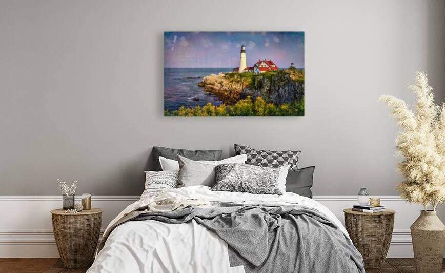 Artistic Coastal Art   Portland Head Light in Maine by Shelia Hunt Photography