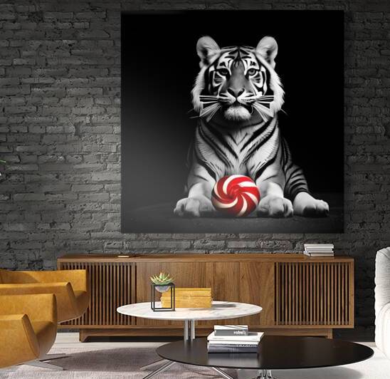 Christmas Critters Tiger by Nina Haman Art Photography