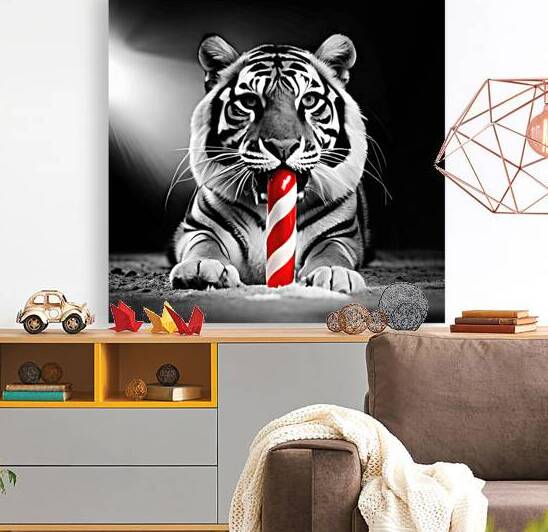 Christmas Critters Tiger II by Nina Haman Art Photography