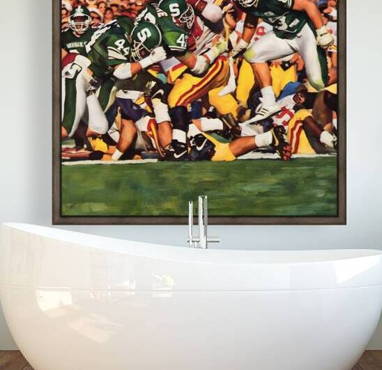 michigan state football rose bowl art by Row One Brand