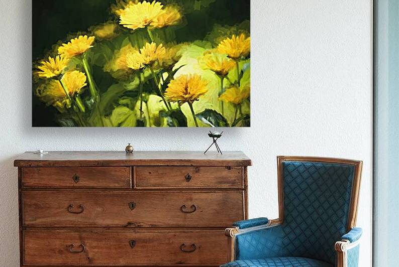 Yellow Daisies in Sunlight X100 by Rich Franco