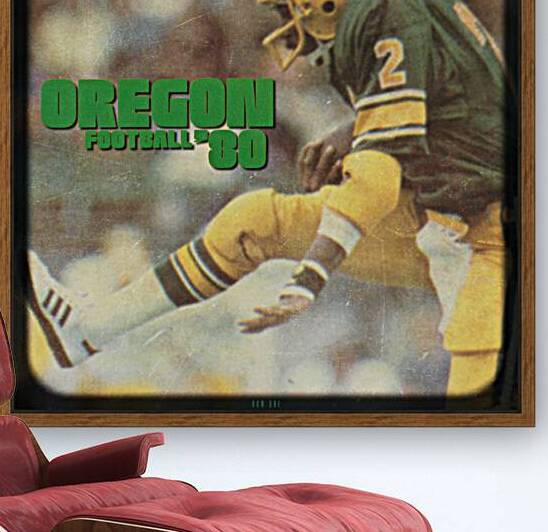 1980 Oregon Football Viewfinder Slide Art by Row One Brand