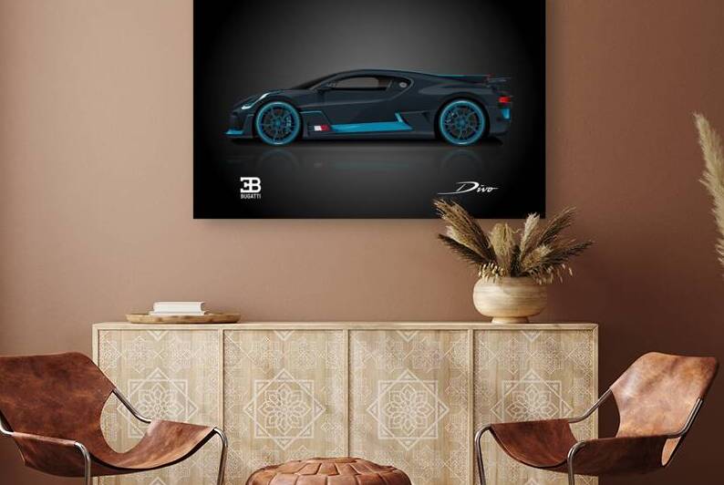 Bugatti Divo Automotive Print by Conceptual Photography