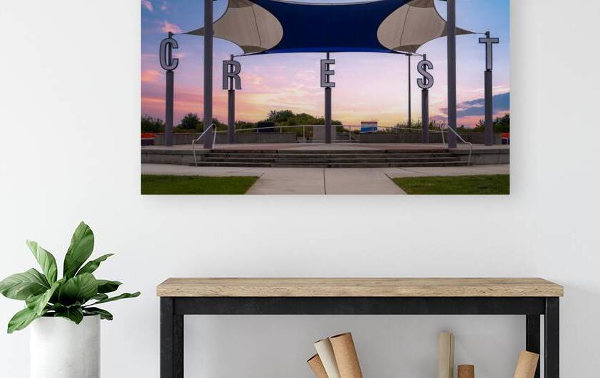 Centennial Park Sign in Wildwood Crest Sunrise by Jason Fink