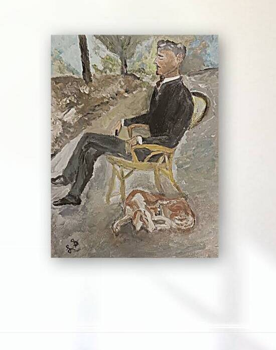 20241023 19460 Dog nap by Lawrence Silver Art