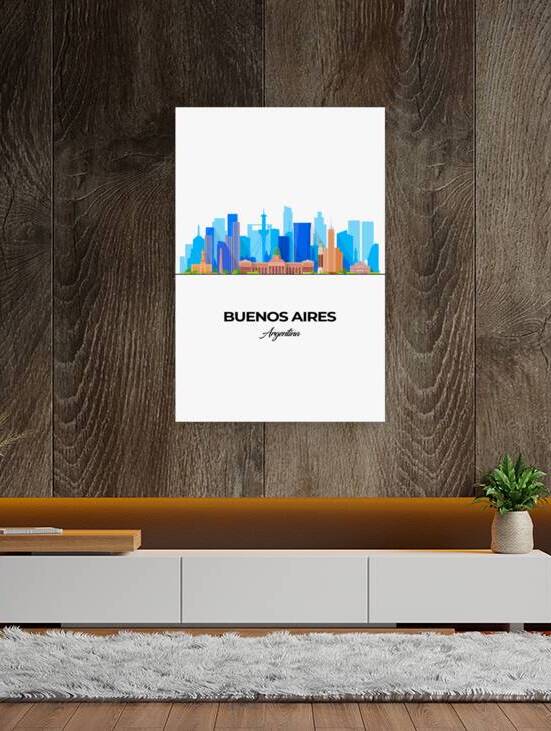 Buenos Aires Argentina City Skyline Print by Conceptual Photography