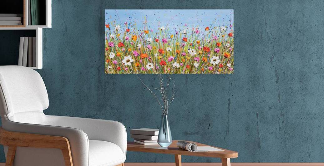 Bright Flower Field by Olga Tkachyk