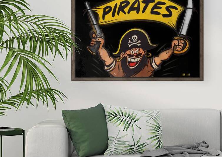 1952 Pittsburgh Pirates Remix Art by Row One Brand