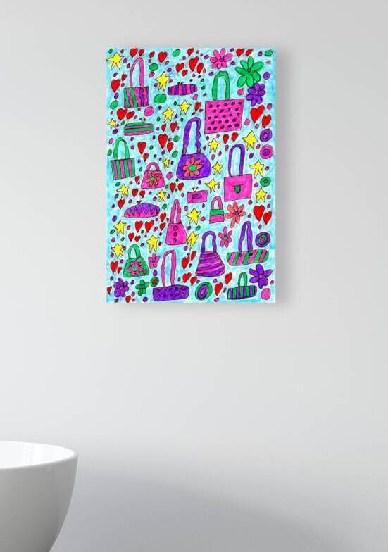 Abstract Doodle Art Handbags by Catriona Roberts Nature Photography and Designs