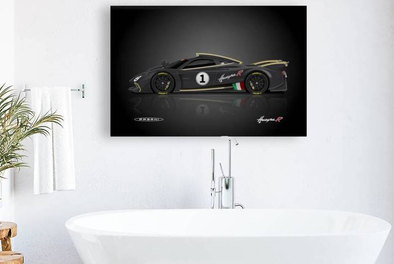 Pagani Huayra R Automotive Print by Conceptual Photography