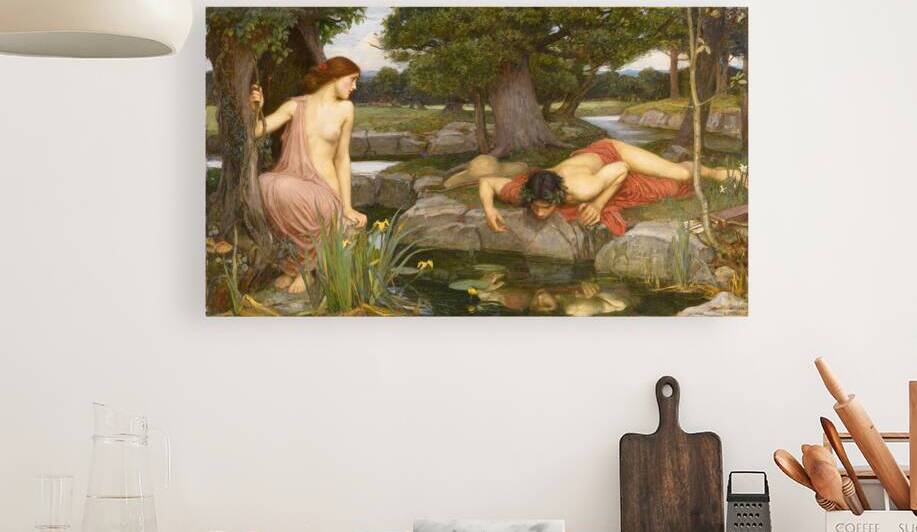 John William Waterhouse - Echo and Narcissus by Wirla