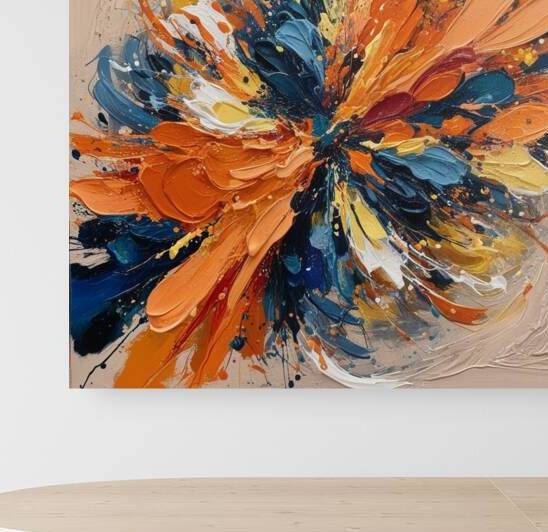 Abstract painting by Kawtar el harda