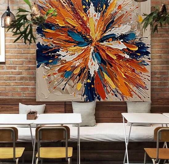 Painting abstract by Kawtar el harda