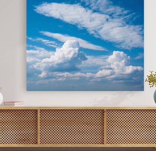 A photo of a clear blue sky  by Kawtar el harda