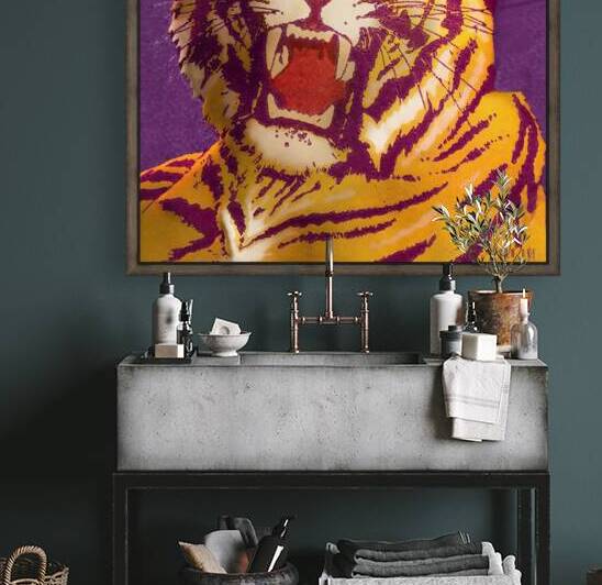 1955 LSU Tiger Art Remix by Row One Brand