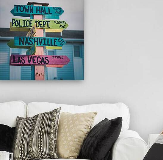 Dewey Beach Nashville Las Vegas Sign Post by Jason Fink