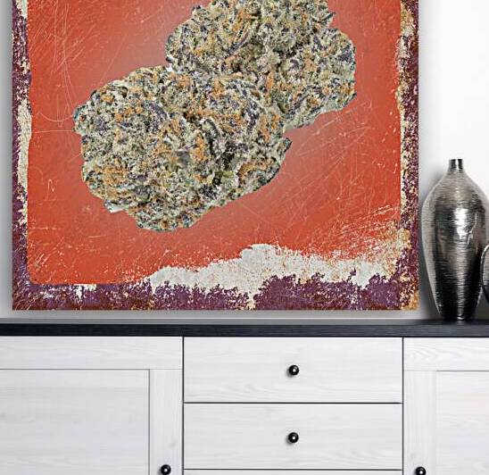 Vintage Cannabis Bud by Art by Josh