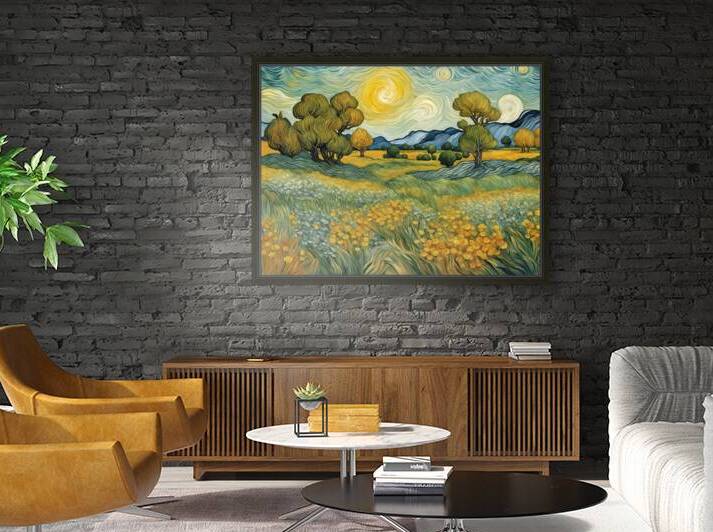 Van Gogh Style nature-inspired Landscape Print by Ruggeri