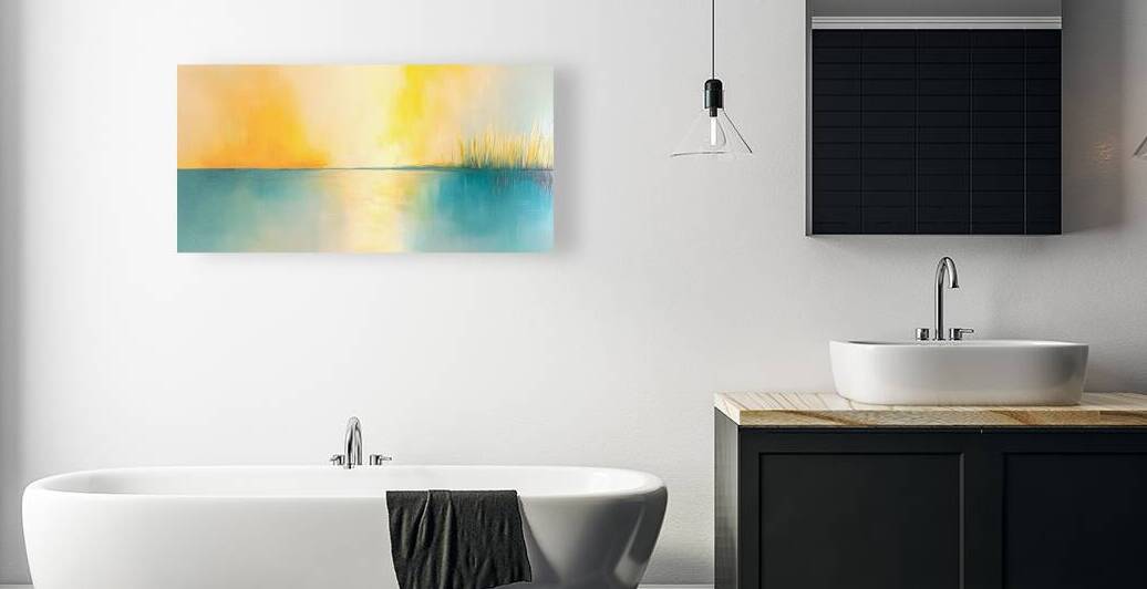 Abstract Turquoise and Orange by Travelling Light