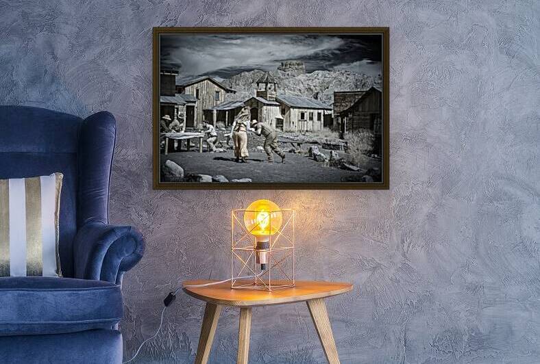 Timeless Liveliness in a Desert Town by Dream World Images