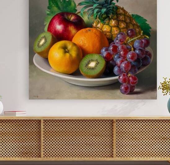 a masterful oil painting depicting a bountiful bo by Alaa khaled