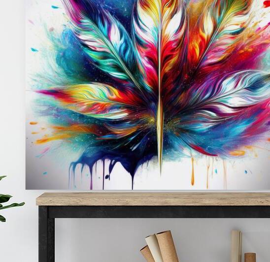 CannaColor Pop Art Hemp Leaf by Art by Josh