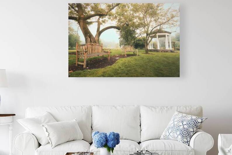 Have a Seat at the Allentown Rose Gardens by Jason Fink