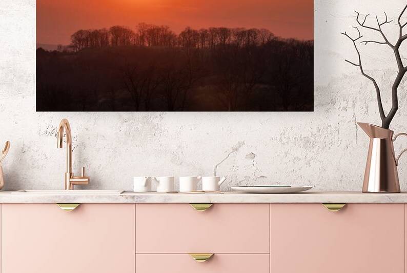 Closeup Sun Setting from Observation Trail by Jason Fink