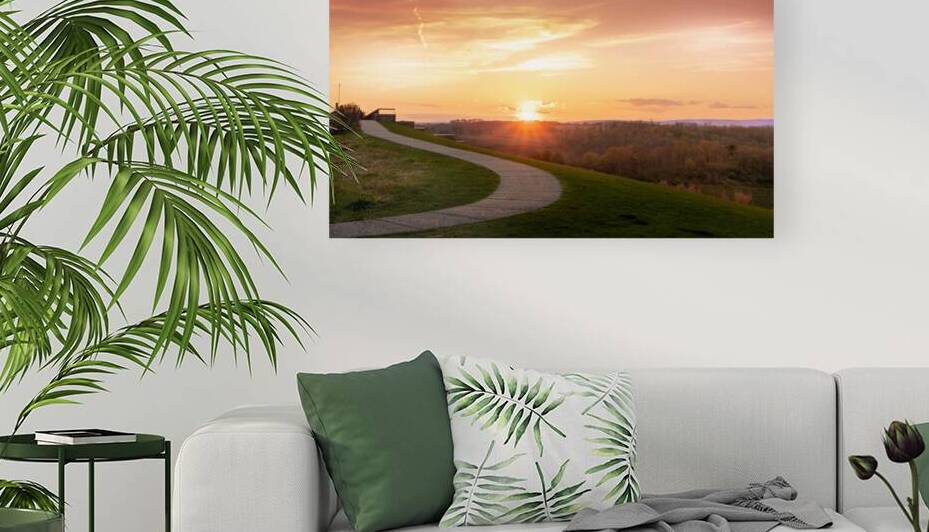 Trexler Nature Preserve Hazy Pathway Sunset by Jason Fink