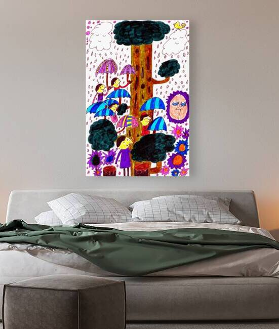 Abstract Doodle Art Let It Rain  by Catriona Roberts Nature Photography and Designs