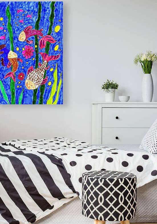 Abstract Doodle Art Fish by Catriona Roberts Nature Photography and Designs