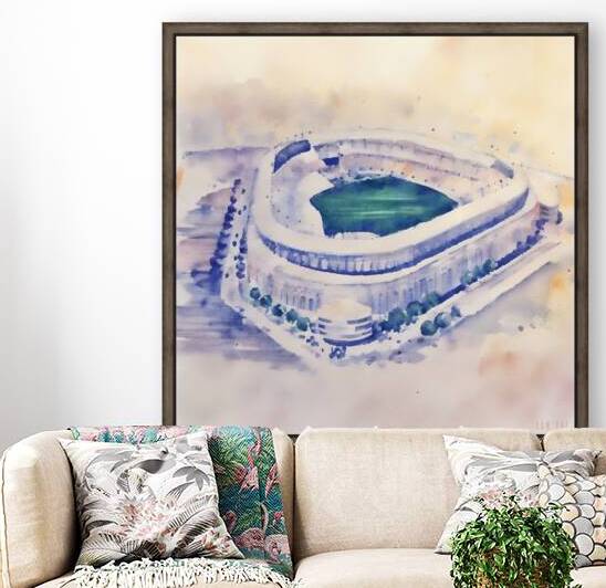 Yankee Stadium Watercolor by Row One Brand