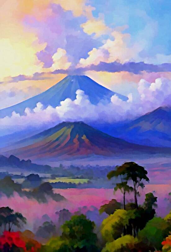 East Java landscape art10k1 by Touristart25