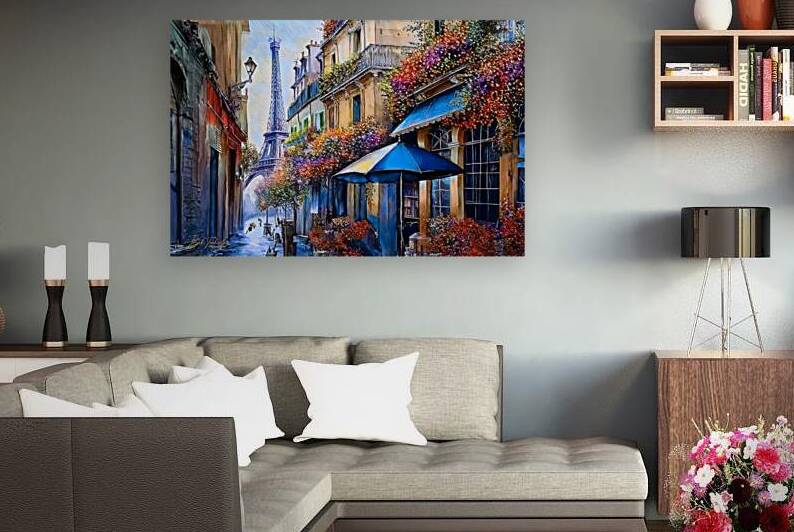 A paris street 3 signed by Bob Tamburello