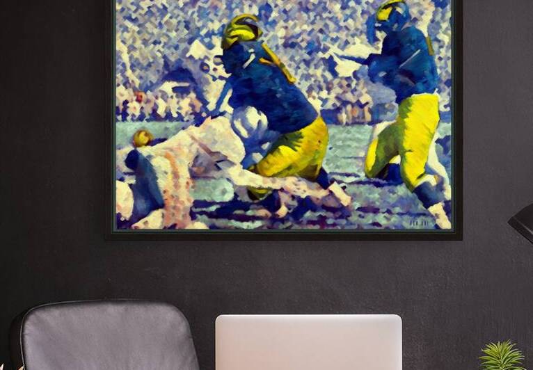 1957 michigan football painting row one by Row One Brand