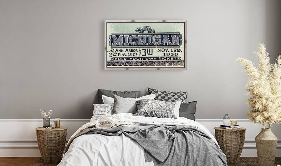 1930 Michigan Ticket Remix by Row One Brand